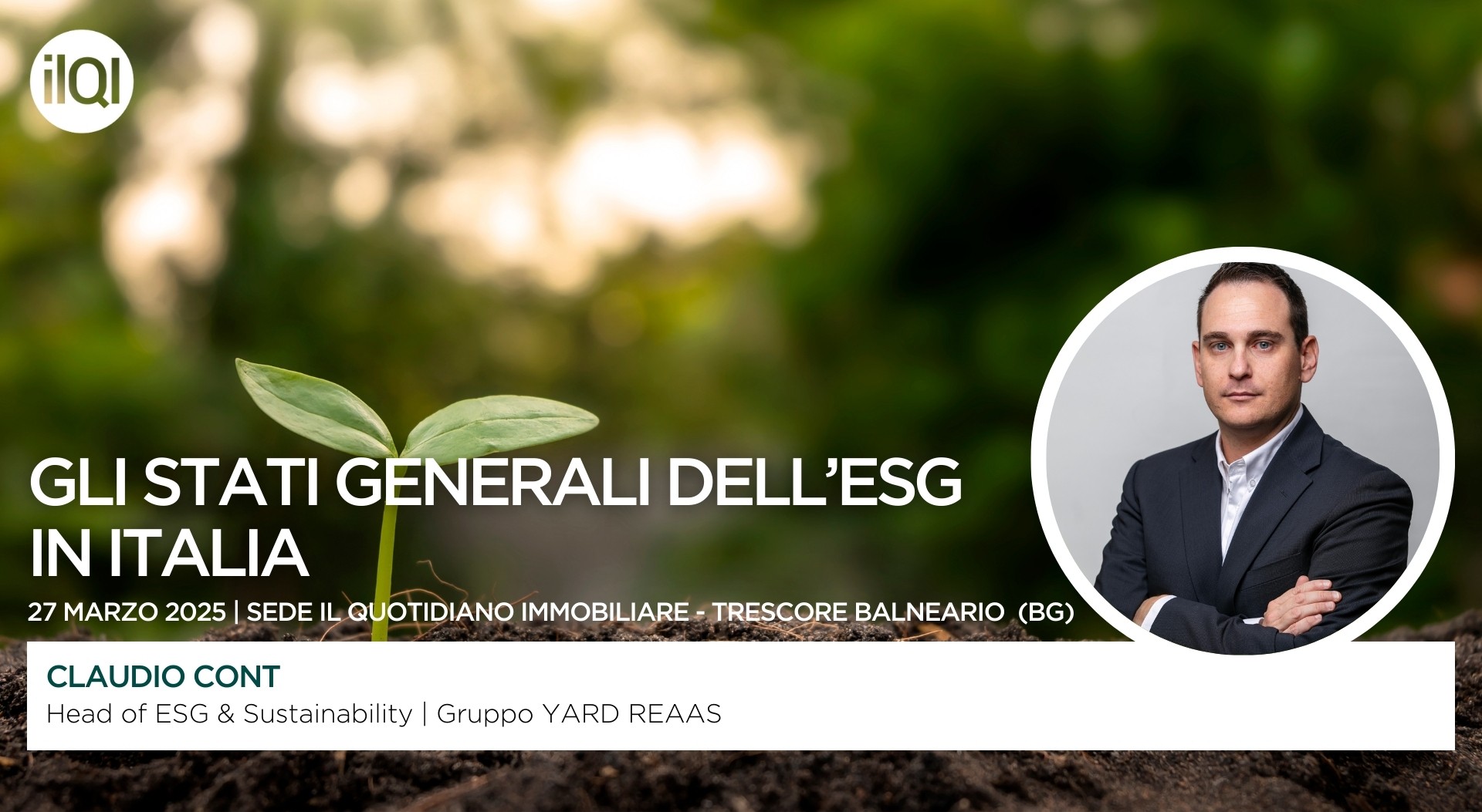 Claudio Cont as speaker at the workshop ‘Gli stati generali dell'ESG in Italia’ by  Il Quotidiano Immobiliare