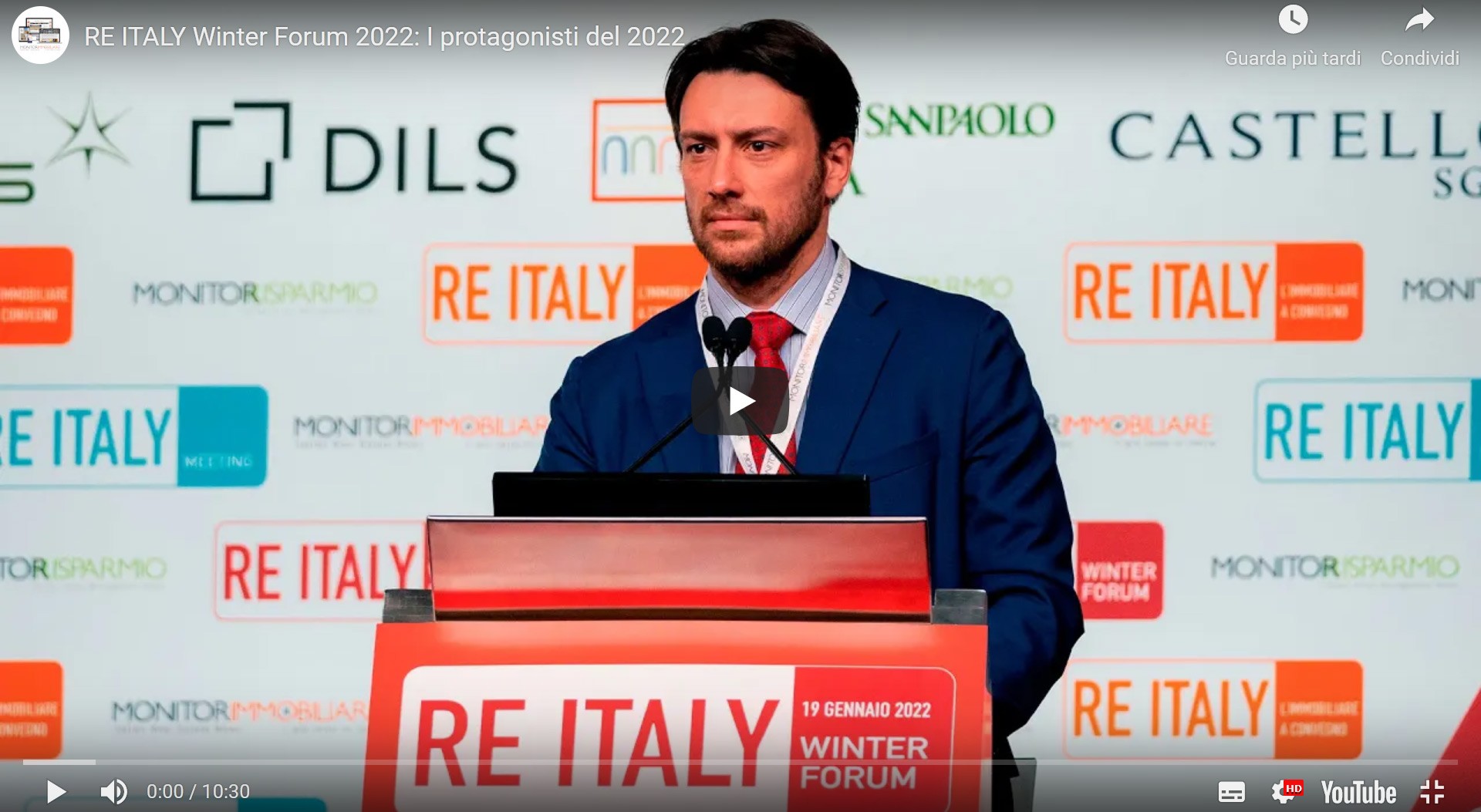 ESG e “sostenibilità reale” alla premiazione di REItaly Winter Forum