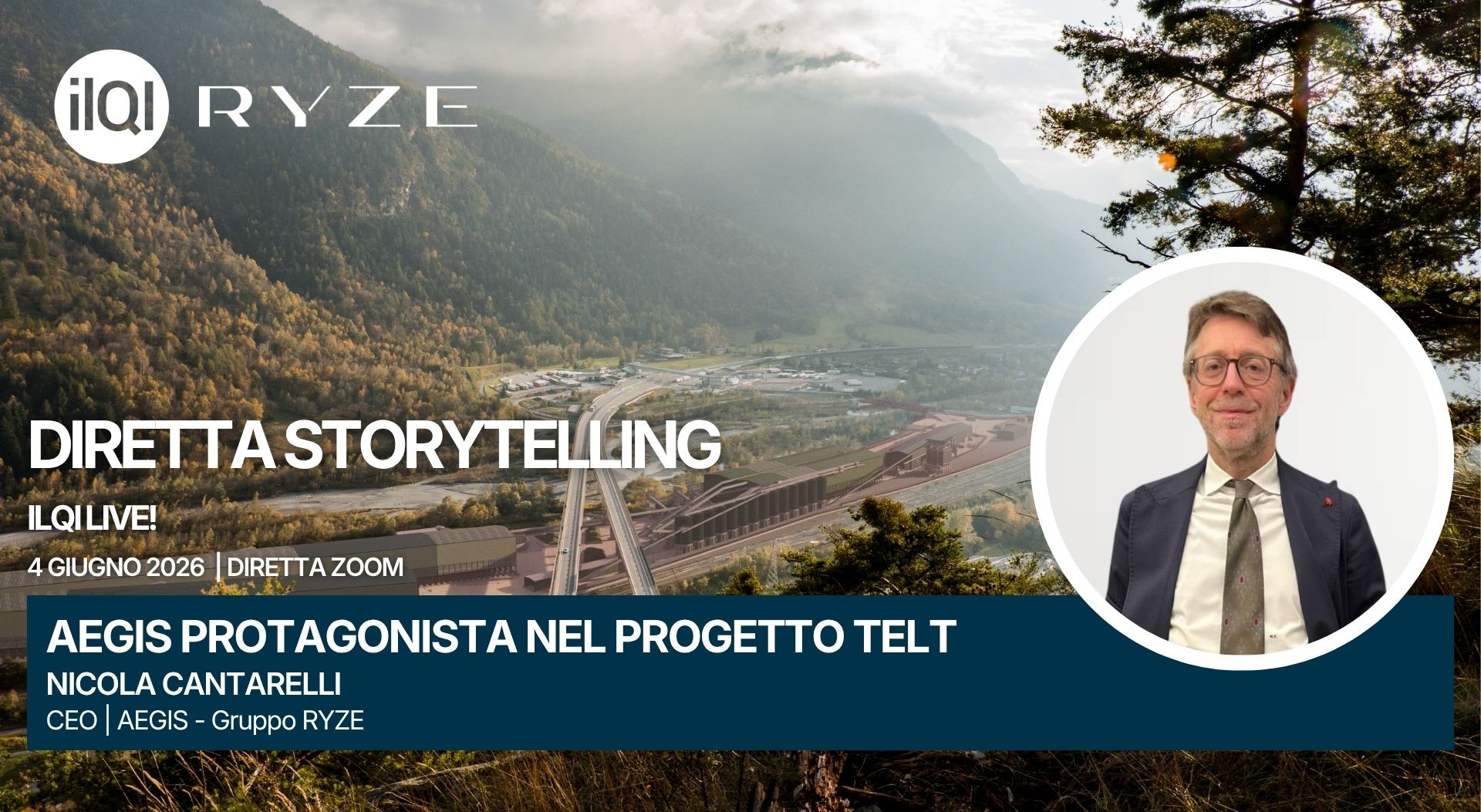 Nicola Cantarelli, CEO di AEGIS (GRUPPO RYZE), protagonista della diretta storytelling de Il Quotidiano Immobiliare