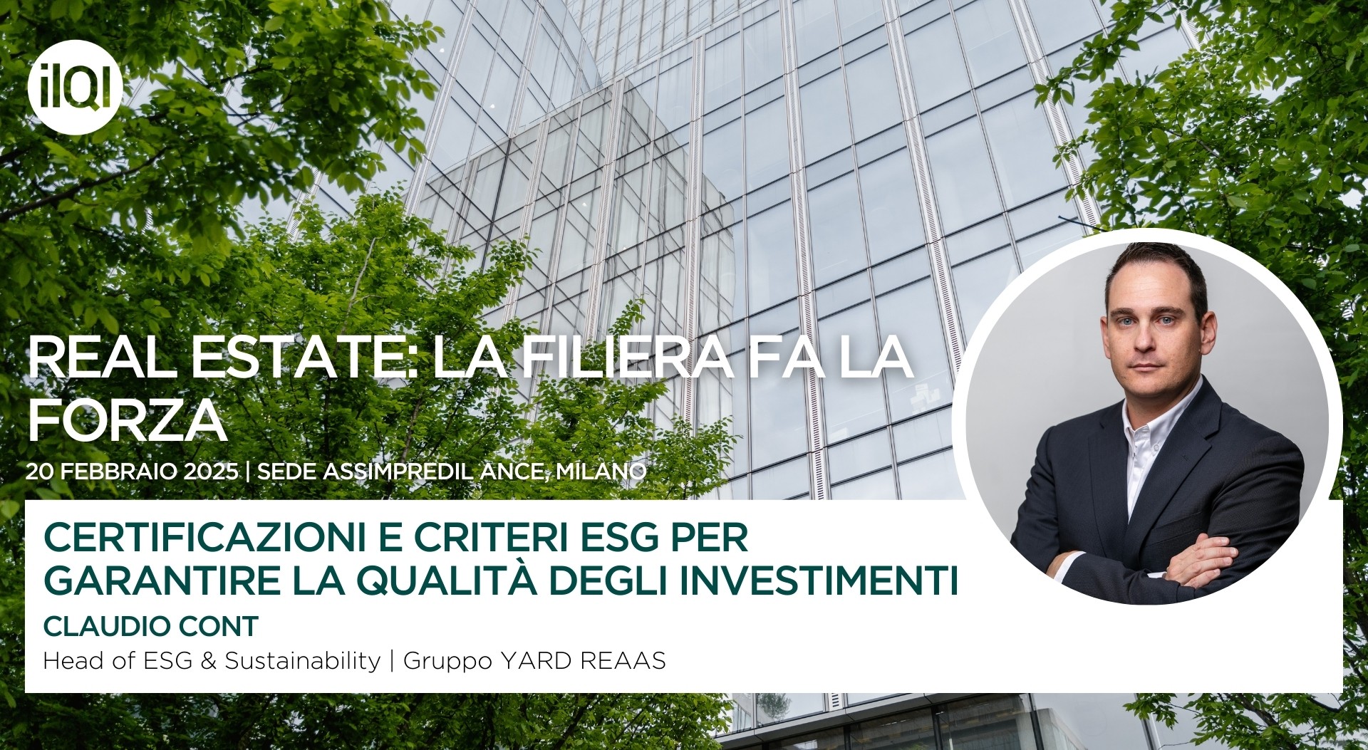 Claudio Cont speaker al convegno “Real Estate: la filiera fa la forza” de Il Quotidiano Immobiliare