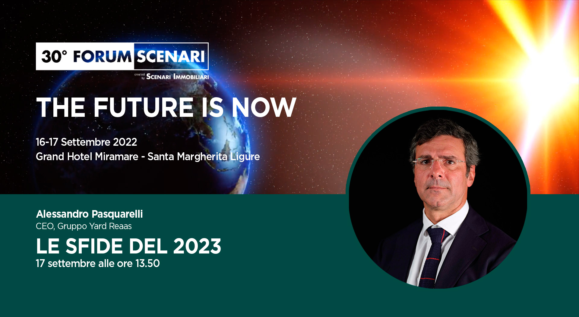 Alessandro Pasquarelli relatore al 30° Forum di Scenari Immobiliari