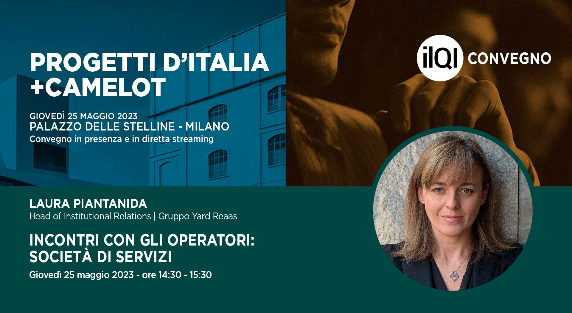 Laura Piantanida speaker all'evento Progetti d'Italia + Camelot de Il Quotidiano Immobiliare
