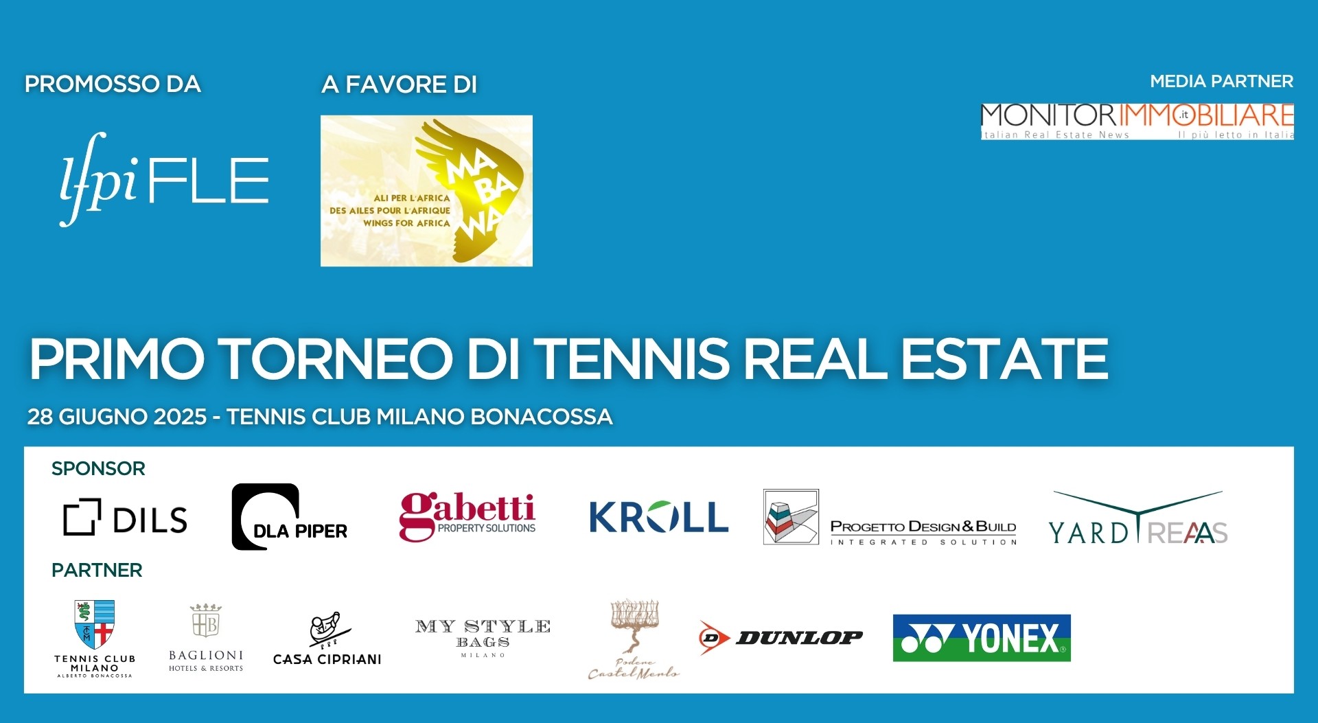 YARD REAAS takes the field for the First Real Estate Tennis Tournament organised by FLE-LFPI Italia