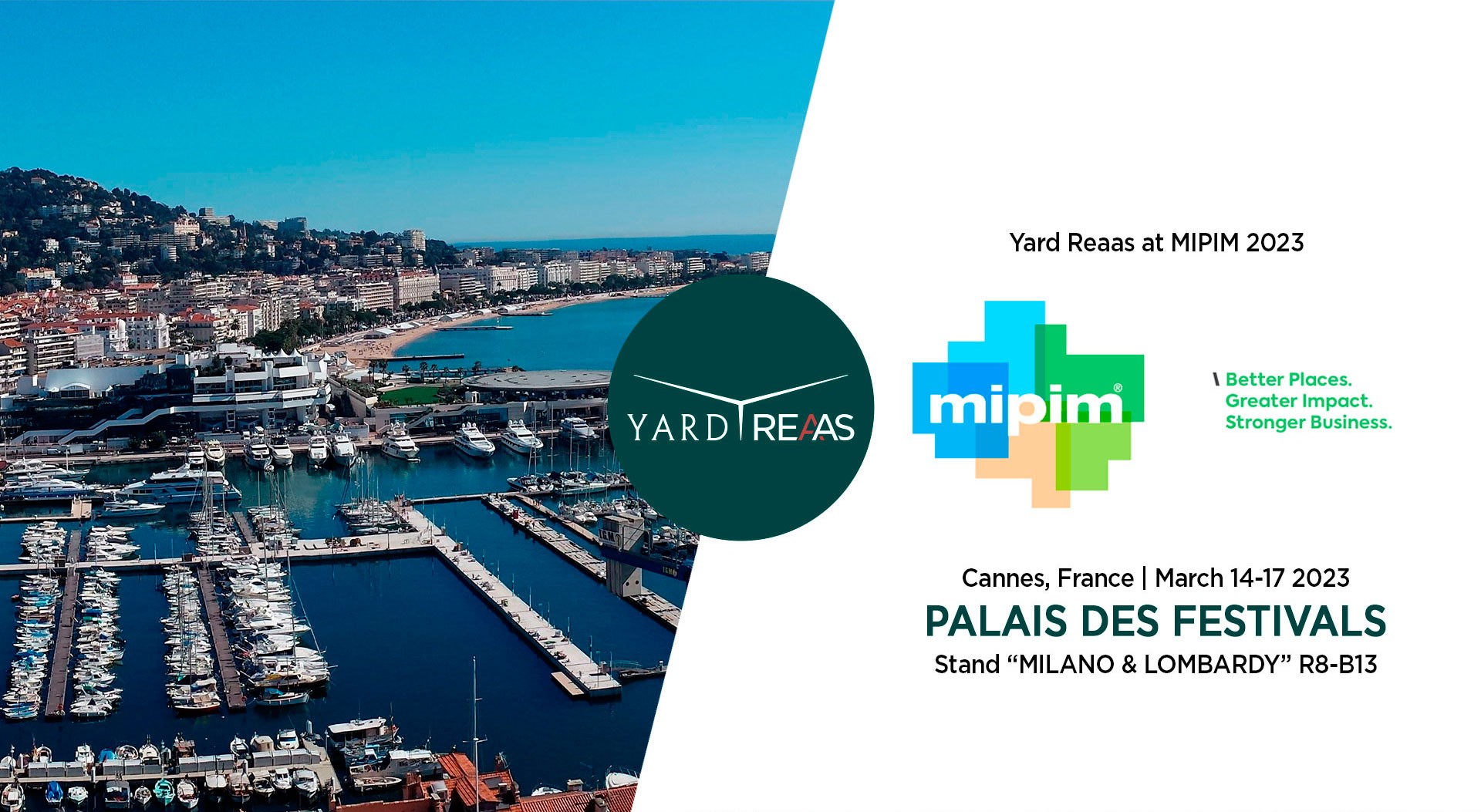 YARD REAAS at Mipim 2023 (March 14-17, Cannes)